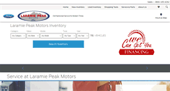 Desktop Screenshot of laramiepeakmotors.com